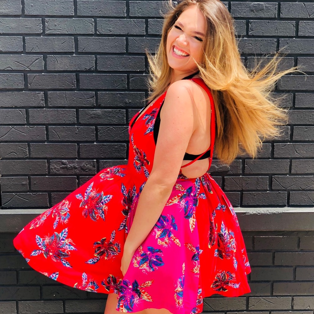 Free People Flowy Mini Dress❤️